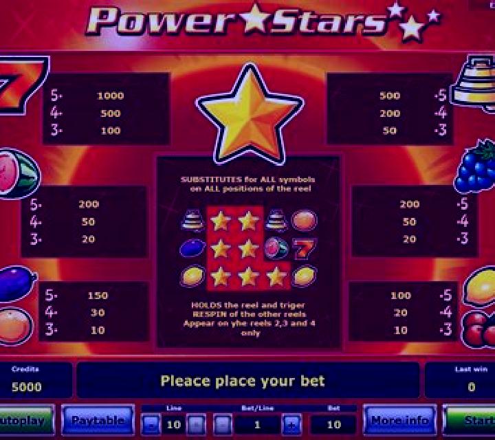 Power Stars slot game