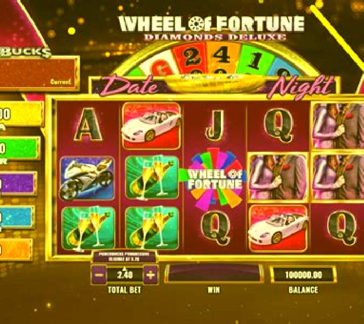 PowerBucks Wheel of Fortune Diamonds Deluxe Date Night slot