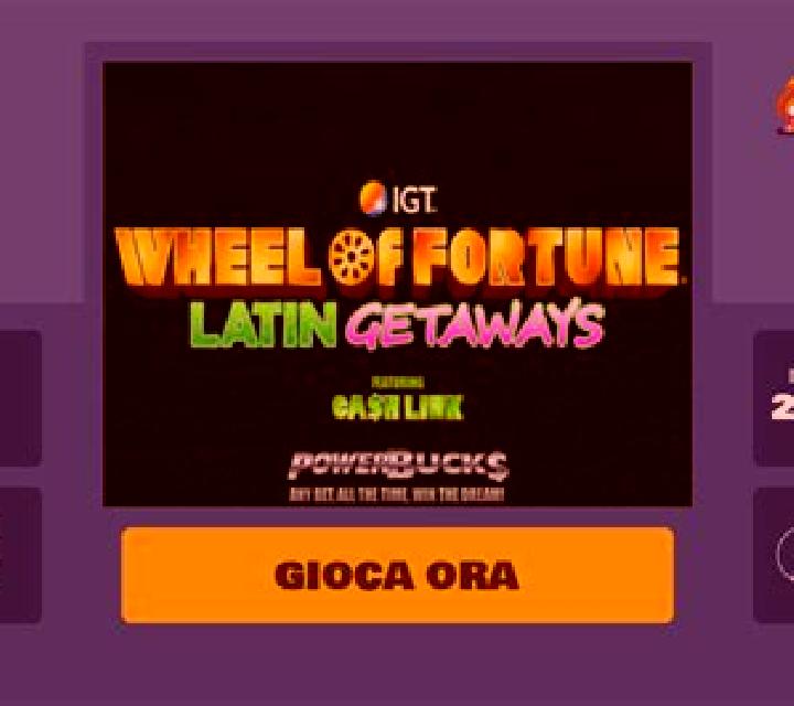 PowerBucks Wheel of Fortune Latin Getaways slot