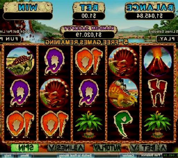 Prehistoric slot machine