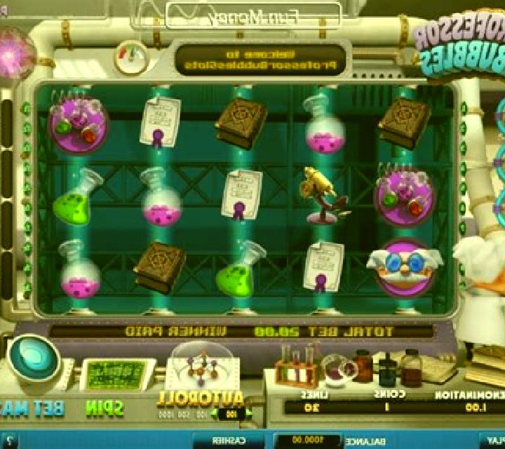Professor Bubbles slot machine