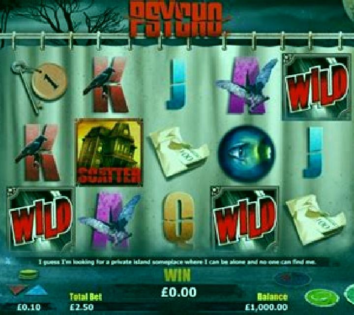 Psycho slot game
