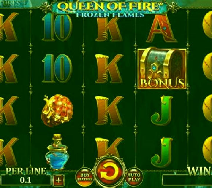 Queen of Ice Frozen Flames slot game