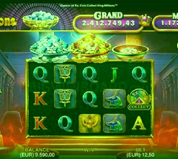 Queens of Ra Coin Collect King Millions slot