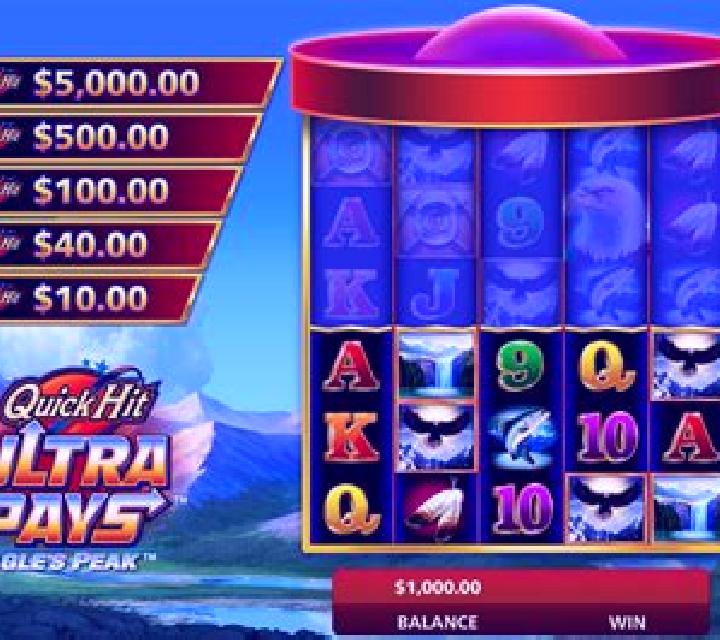 Quick Hit Ultra Pays Eagle s Peak slot
