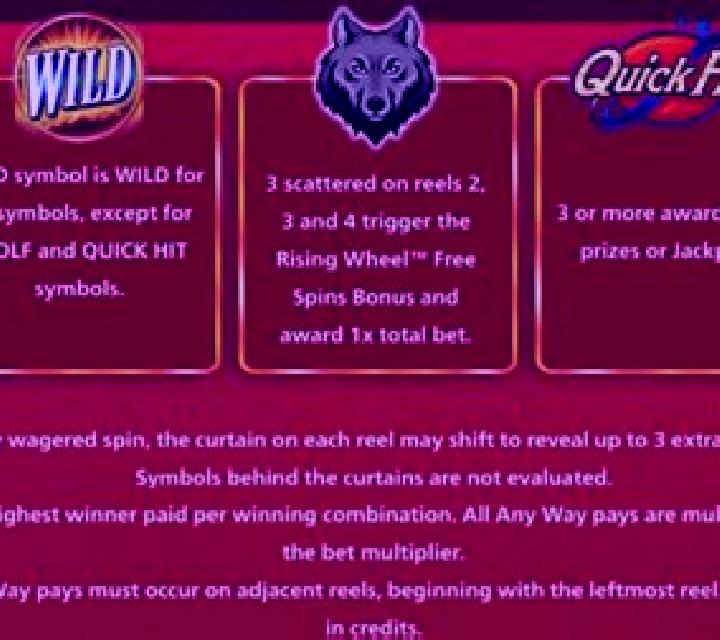 Quick Hit Ultra Pays Wolf Mountain online slot