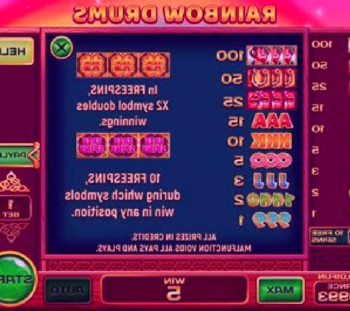 Rainbow Drums (Pull Tabs) slot