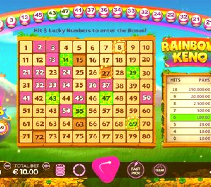 Rainbow Keno online slot