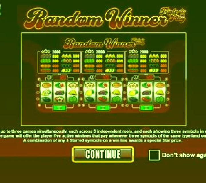 Random Winner Triple Play slot
