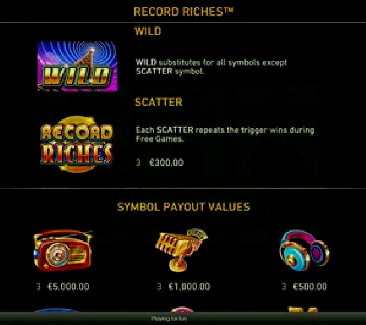 Record Riches! online slot