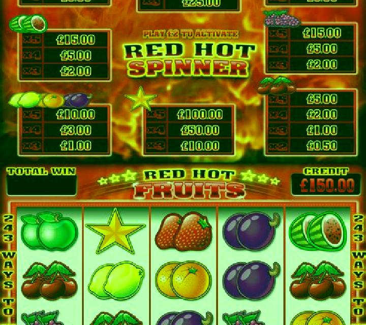 Red Hot Fruits (Blueprint) slot game