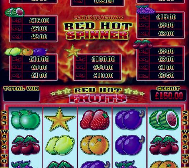 Red Hot Fruits (Blueprint) slot machine