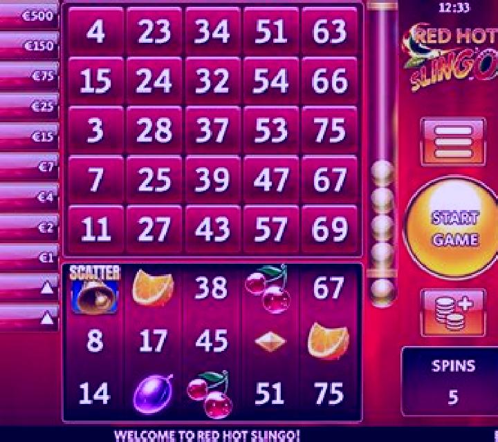 Red Hot Slingo slot game