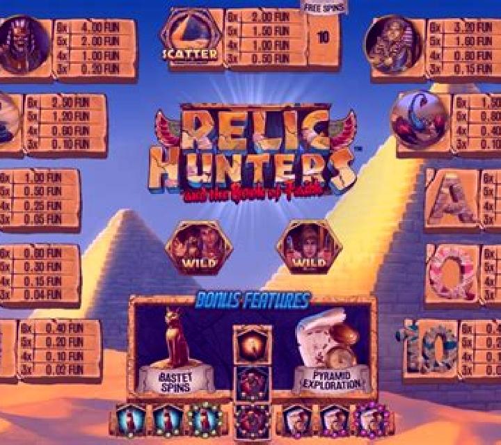 Relic Hunters and the Book of Faith slot