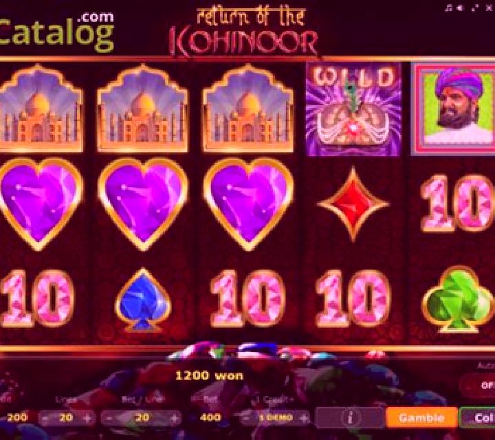 Return of the Kohinoor slot