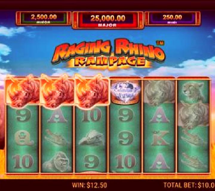 Rhino Rampage Lightning Spins online slot