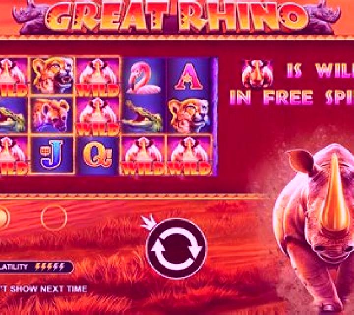 Rhino slot game