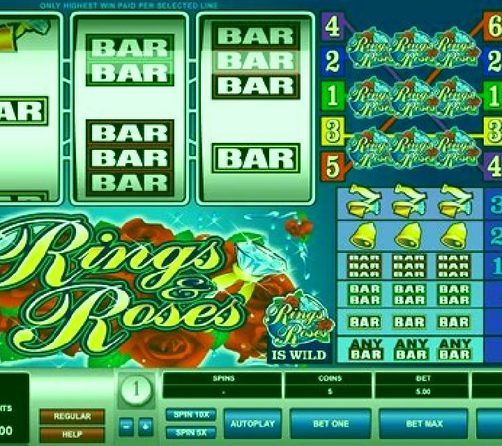 Rings and Roses slot machine