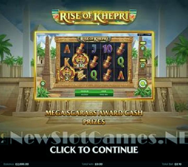 Rise of Khepri slot machine