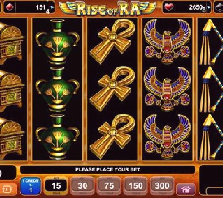 Rise of Ra Progressive Jackpot slot game