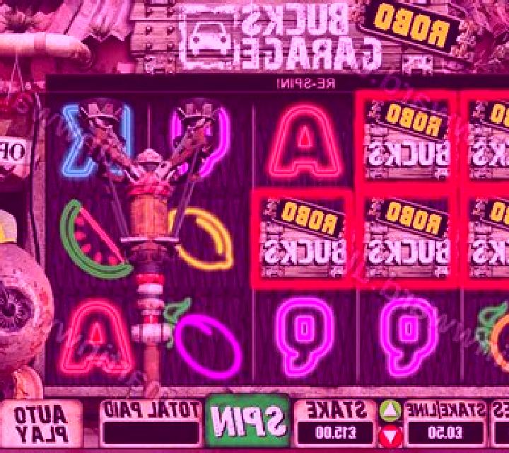 Robo Bucks Garage slot game