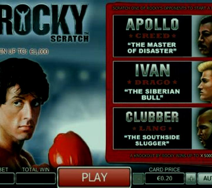 Rocky Scratch (Playtech) online slot
