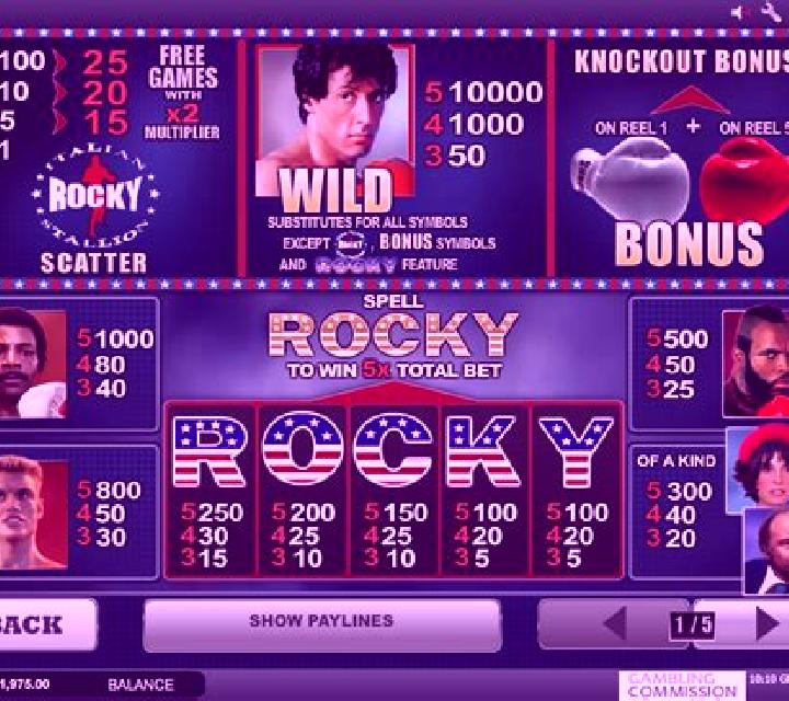 Rocky Scratch (Playtech) slot