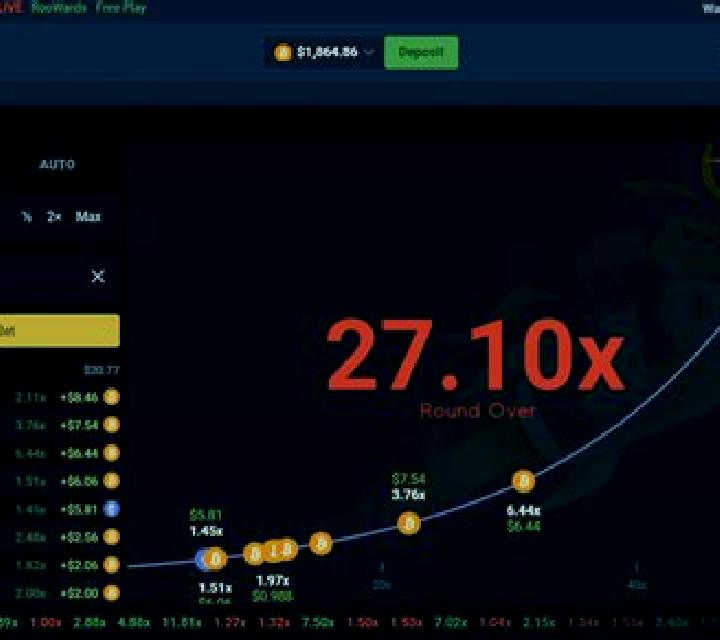 Roobet Crash slot game