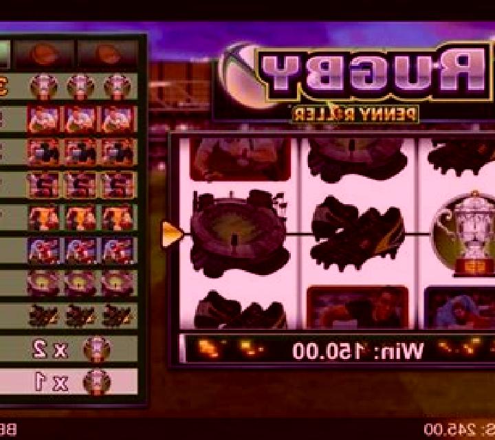 Rugby Penny Roller slot machine
