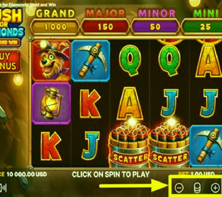 Rush for Diamonds Hold and Win slot