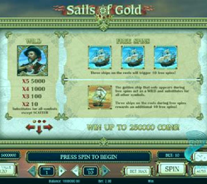 Sails of Gold slot game