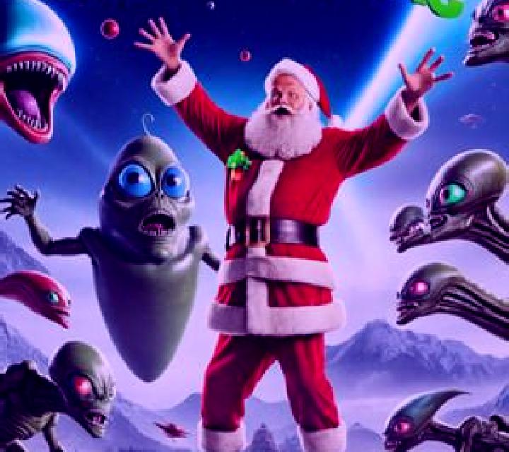 Santa vs Aliens slot game