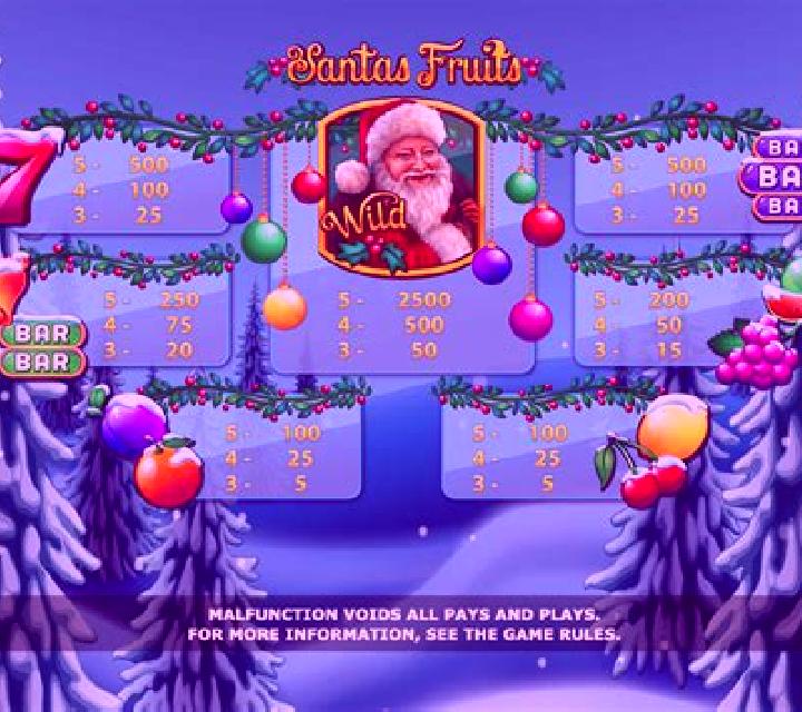Santas Fruits slot machine
