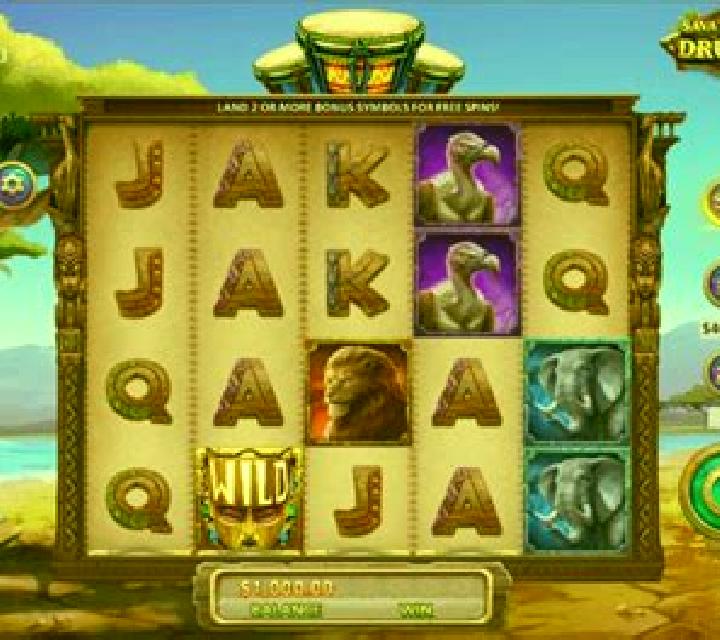 Savannah Drums slot machine