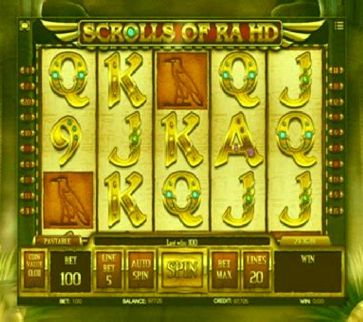 Scrolls of RA slot machine