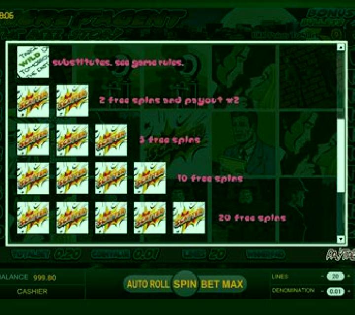 Secret Agent The Reel Story slot machine