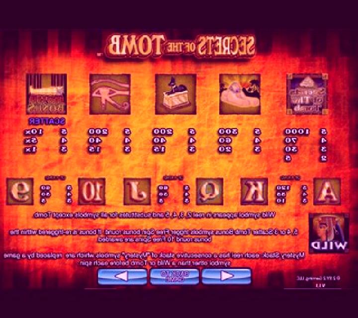 Secrets of the tomb slot