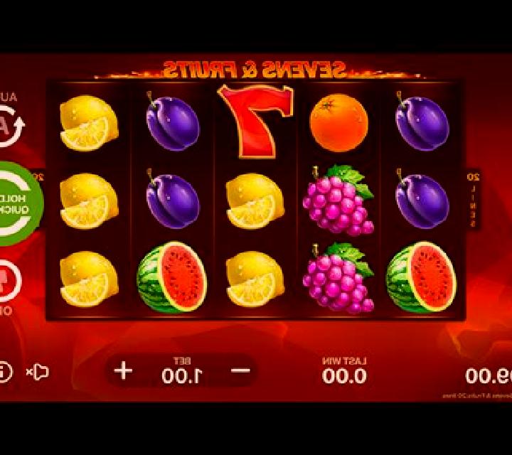 Sevens Fruits: 20 lines online slot