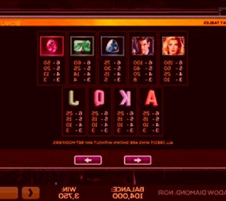 Shadow Diamond Noir online slot