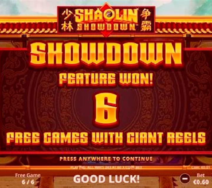 Shaolin Showdown slot