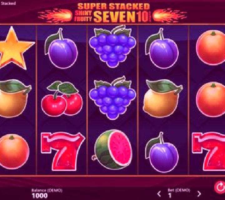 Shiny Fruits Seven 10 Lines Super Stacked online slot