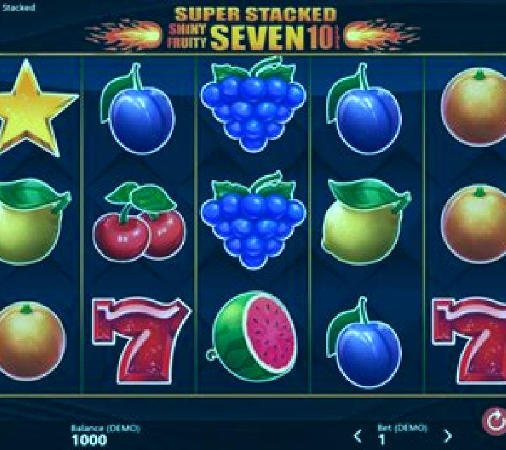 Shiny Fruits Seven 10 Lines Super Stacked slot game