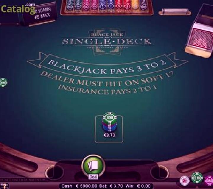 Single Deck Blackjack Professional Series Low Limit slot