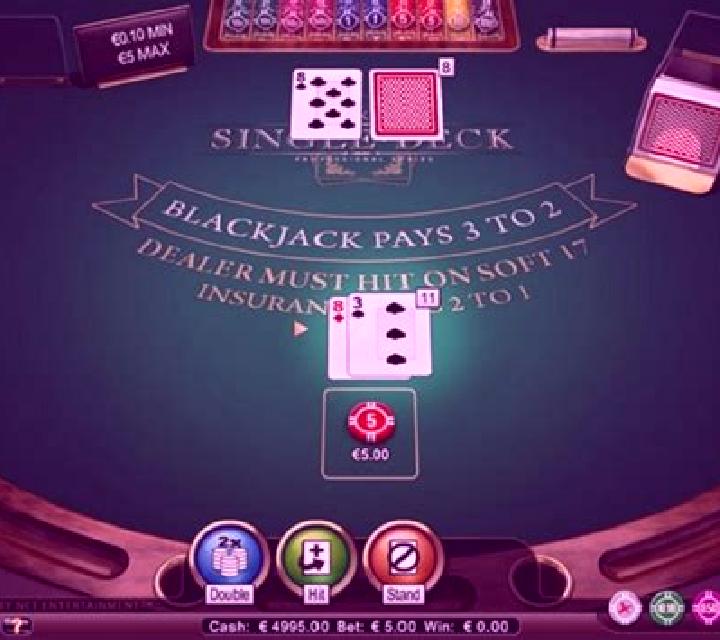 Single Deck Blackjack Professional Series slot machine