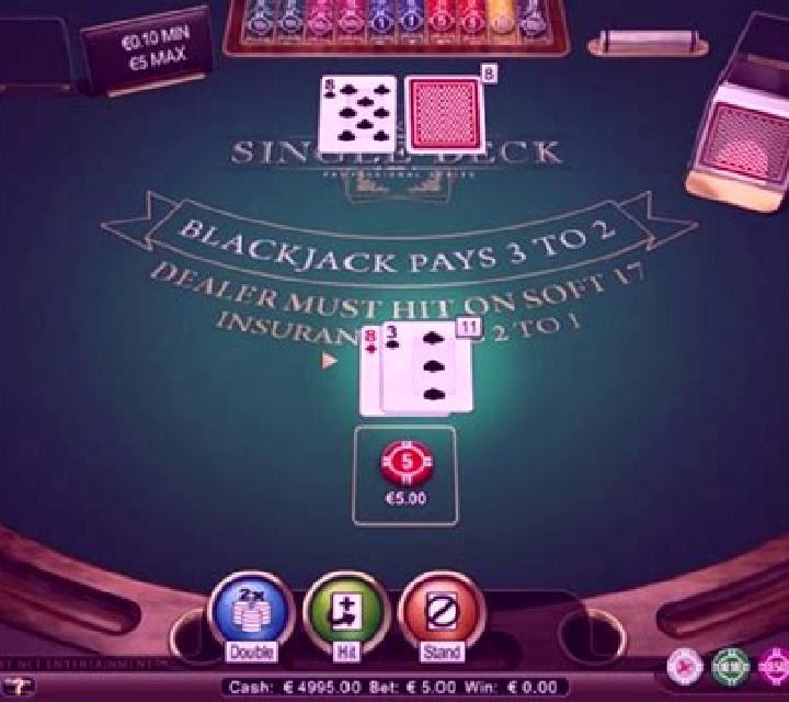 Single Deck Blackjack Professional Series slot