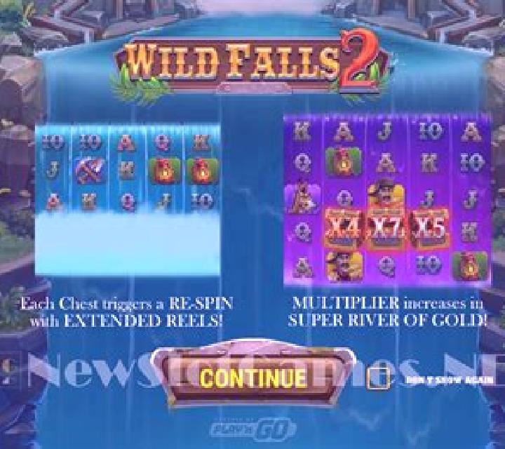 SIX STEPPER WILD FALLS slot game
