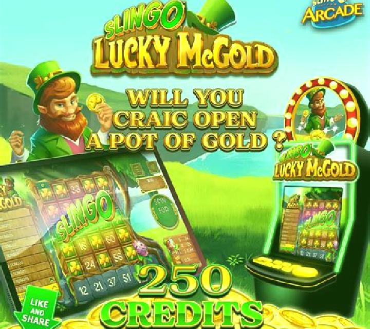 Slingo Lucky McGold slot machine