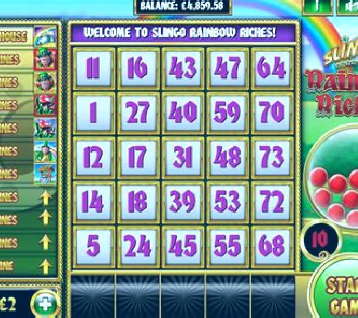 Slingo Rainbow Riches slot