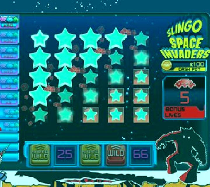 Slingo Space Invaders online slot