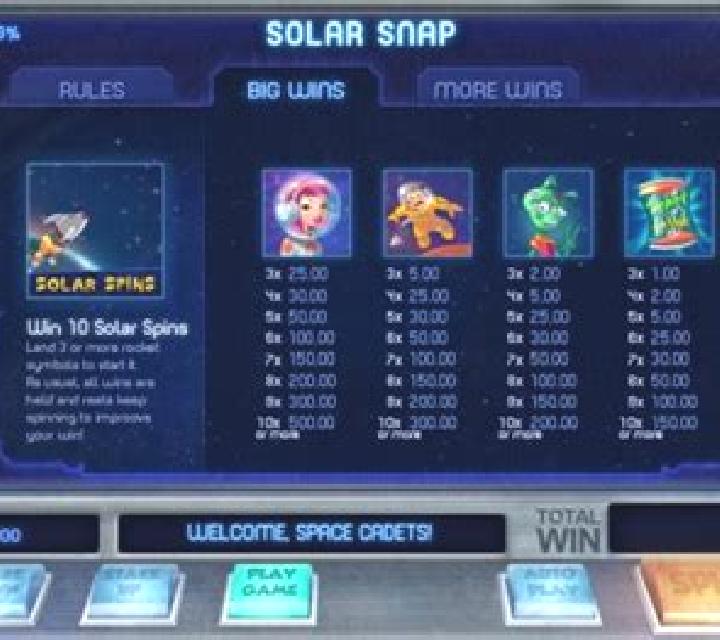 Solar Snap slot machine
